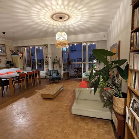 Sunny Garibaldi Port, Free Private Parking شقة نيس